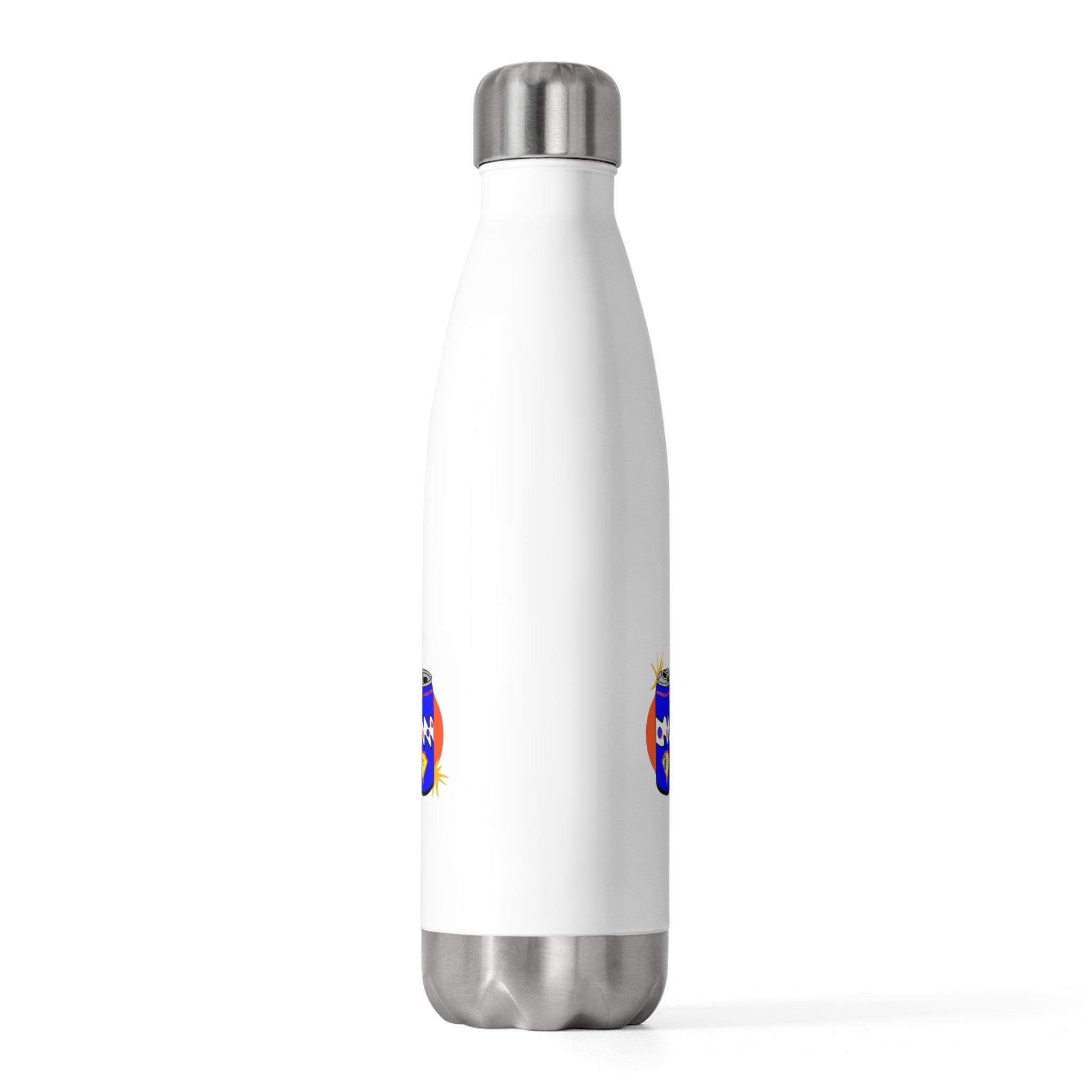 Insulated Bottle — Retro Blue Soda Can Design 20oz